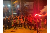 Fenerbahçeli taraftarların Dilovası'nda Galibiyeti sevinci