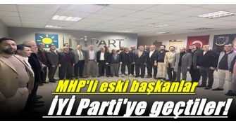 Dilovası'nda MHP'li eski başkanlar İYİ Parti'ye geçtiler!
